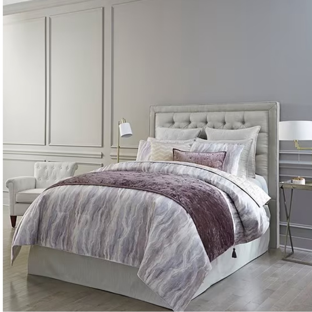 Luxury Hotel Lawton Marbled Duvet Cover Mini Set